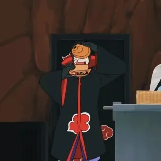 ⛰️ Tobi Naruto anime, tobi, naruto, character, manga, akatsuki, masked, eating telegram sticker