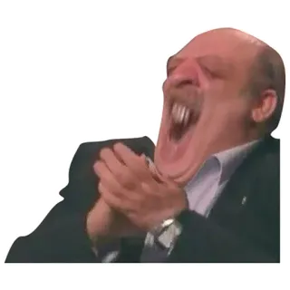 😆 mężczyzna, świętowanie, klaskanie, brawo, sukces, podekscytowany whatsapp sticker