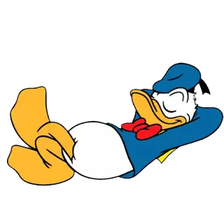 😌 Donald Duck dibujos animados, Disney, personaje, Pato Donald, relajación whatsapp sticker