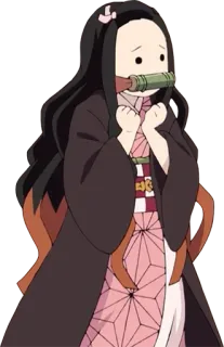 🥰 Nezuko Kamado Demon Slayer Anime, Nezuko, Demon Slayer, Carino, Manga, Cartoni animati telegram sticker