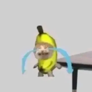 😭 banane, chat, pleure, triste, emoji, mème, drôle telegram sticker