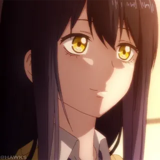 👻 @HAWKS Anime, Ragazza, Personaggio, Ritratto telegram sticker