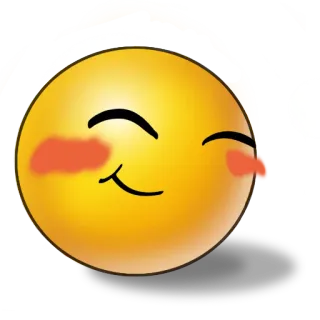 ☺️ Emoji, Sorriso, Fofo, Amarelo, Rosto telegram sticker