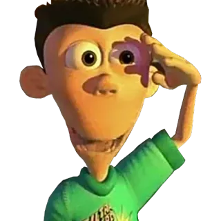 ⚛️ Sheen Estevez Jimmy Neutron dessin animé, Nickelodeon, TV, Sheen telegram sticker