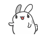 😘 うさぎ, 動物, かわいい, アニメ, ゆるい telegram sticker