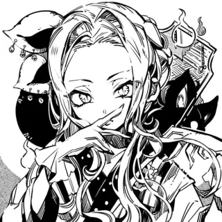 🤍 Anime, Manga, Charakter, Illustration, Kunst, Schwarzweiß telegram sticker