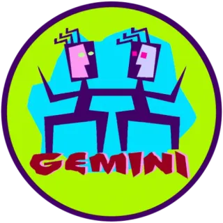 ♊️ GEMINI astrología, zodiaco, géminis, horóscopo, signo zodiacal telegram sticker