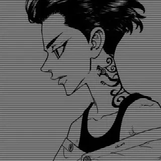 🧸 Anime, Manga, Personaggio, Arte, Illustrazione, Tatuaggio telegram sticker