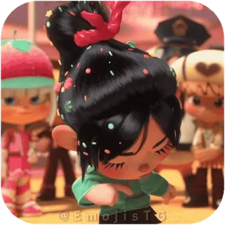 😏 Vanellope von Schweetz Wreck-It Ralph telegram sticker