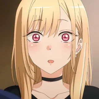 😳 Marin Kitagawa My Dress-Up Darling Anime, Garota, Loira, Marin Kitagawa, My Dress-Up Darling telegram sticker
