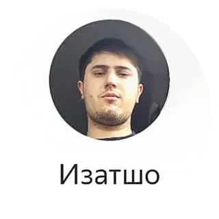 😔 Изатшо homme, portrait, profil, personne, visage telegram sticker