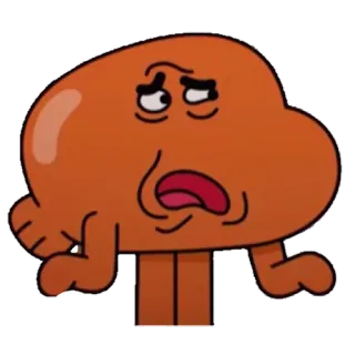 🤷‍♂️ Darwin The Amazing World of Gumball dessin animé, poisson, darwin, gumball, animé telegram sticker
