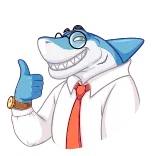Shark Boss telegram stickers