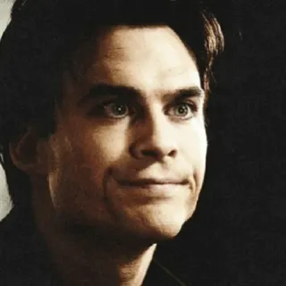 🖤 Damon Salvatore The Vampire Diaries vampir, senyum, acara TV, seringai, pria, Ian Somerhalder telegram sticker