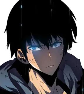 😠 Sung Jin-Woo Solo Leveling Anime, Manhwa, Solo Leveling, Sung Jinwoo, Jäger, Stark whatsapp sticker