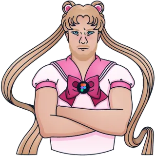 💪 Sailor Moon Sailor Moon, anime, manga, parody, funny, cartoon whatsapp sticker
