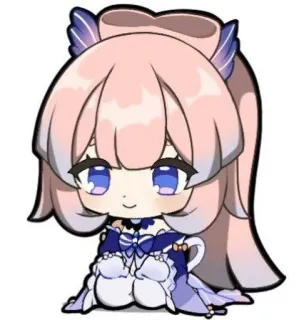 🧼 Sangonomiya Kokomi Genshin Impact Anime, Kawaii, Süß, Chibi, Kokomi, Genshin Impact telegram sticker