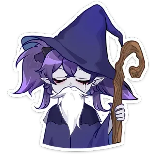 🧙‍♂️ wizard, witch, magic, sorcerer, mage, fantasy, cartoon telegram sticker
