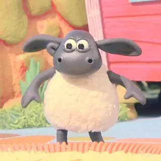 🍄 Shaun the Sheep Schaf, Cartoon, Tier, Knetanimation telegram sticker