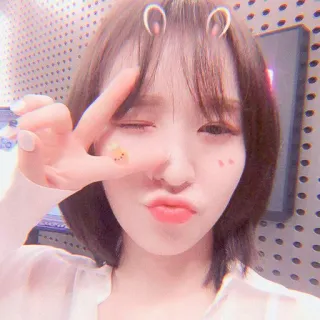 🏹 Selfie, Mujer, Chica, K-pop, Idol, Lindo, Asiática whatsapp sticker