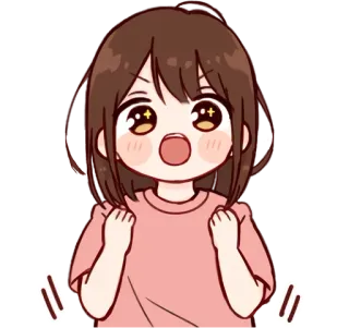Дэйс–тян @nyasticks telegram stickers