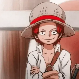 🙃 Shanks One Piece シャンクス, ワンピース, アニメ, 海賊, キャラクター telegram sticker