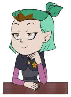 😏 Amity Blight The Owl House amity, blight, hoạt hình, disney, nhân vật telegram sticker