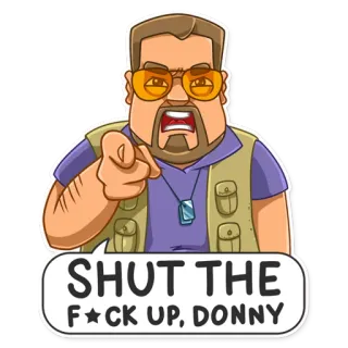 The Dude telegram stickers