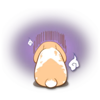 😔 うさぎ, 悲しい, アニメ, かわいい, 動物, 疲れた telegram sticker