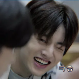 💎 ㅋㅋ coréen, expression, sourire, rire, réaction, visage whatsapp sticker