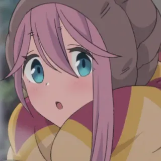 😐 Nadeshiko Kagamihara Laid-Back Camp Anime, Camping, Niedlich, Mädchen, Charakter, Laid-Back Camp telegram sticker