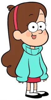 😛 Mabel Pines Gravity Falls dessin animé, Mabel Pines, Gravity Falls, Disney, personnage animé, pulls telegram sticker