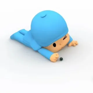 ☀️ Pocoyo мультфильм, ребенок, анимированный, синий telegram sticker