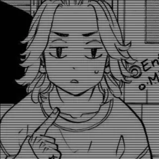 🧃 Anime, Manga, Personaje, Dedo, Ofensivo, Gesto, Sticker, Ilustración telegram sticker