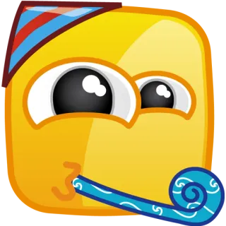 👏 party, celebration, fun, happy, birthday, emoji, cartoon telegram sticker