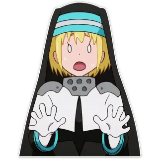 🙀 Iris Fire Force anime, fire force, iris, nun, anime character telegram sticker