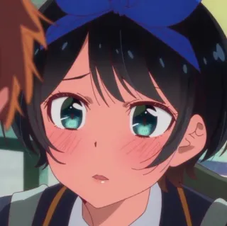 😳 anime, manga, cartoon, girl, cute telegram sticker