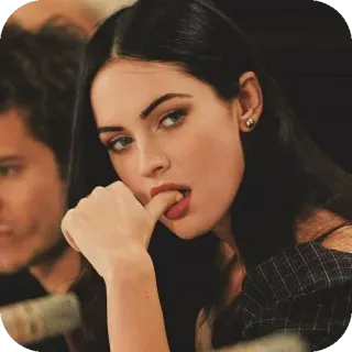 👄 Megan Fox Megan Fox, actress, celebrity, portrait, woman, beautiful, movie star telegram sticker