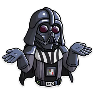 🤷‍♂️ Darth Vader Star Wars darth vader, star wars, sci-fi, złoczyńca, kosmos, film telegram sticker