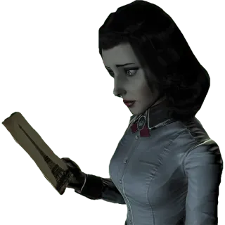 😞 Elizabeth BioShock Infinite элизабет, bioshock, bioshock infinite, персонаж видеоигры, персонаж, видеоигра telegram sticker