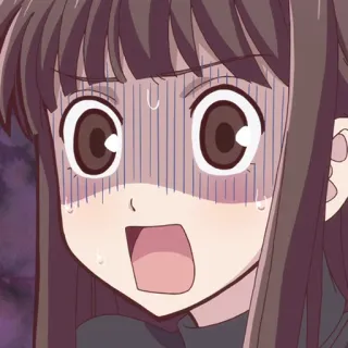 🎀 anime, manga, character, shocked, surprised, cartoon telegram sticker