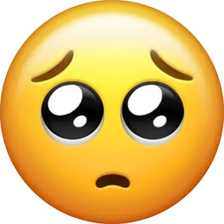🐼 emoji, sad, crying, face, yellow whatsapp sticker