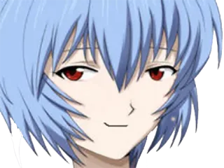😏 Rei Ayanami Evangelion anime, manga, rei ayanami, evangelion, character, girl telegram sticker
