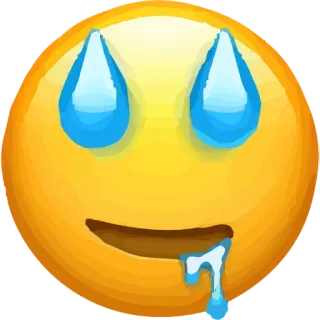 😓 Emoji, Schwitzen, Ausdruck, Ängstlich, Gesicht whatsapp sticker