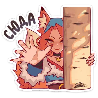 🦊 СЮДА raposa, anime, mulher, fofo, orelhas, furry, garota whatsapp sticker