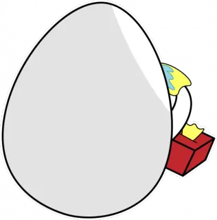 😿 ei, zerbrochenes ei, weinen, traurig, taschentuchbox, cartoon, aufkleber telegram sticker