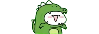 🧸 dinosaur, cute, cartoon, character, animal, kawaii telegram sticker