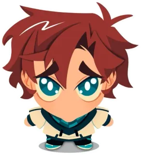 🥺 Anime, Mangá, Desenho animado, Menino, Chibi, Sticker, Personagem telegram sticker