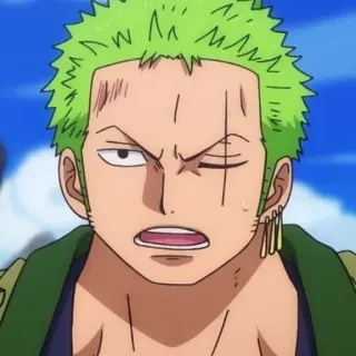 ⚔️ Zoro One Piece Anime, One Piece, Zorro, Roronoa Zorro, Schwertkämpfer, Pirat telegram sticker