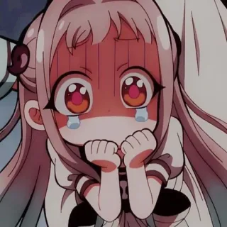 😱 Nene Yashiro Toilet-bound Hanako-kun Anime, Carino, Triste, Piangendo, Manga telegram sticker